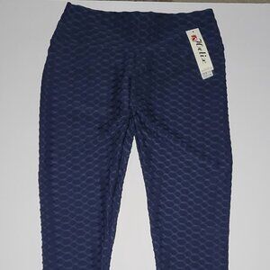 Heliae Womens Navy Blue Leggings Size Small / Medium New With Tags